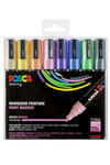 Marqueurs Posca PC5M Pointe conique moyenne Pastel 8 pièces