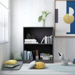 vidaXL Bibliothèque Gris 60x24x74 5 cm Bois d'ingénierie