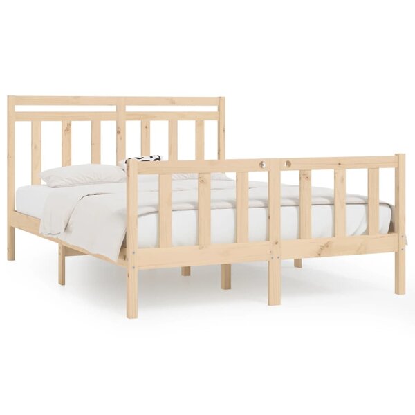 vidaXL Cadre de lit sans matelas bois massif de pin 140x200 cm