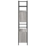 vidaXL Bibliothèque sonoma gris 80x30x145 5cm bois d'ingénierie et fer