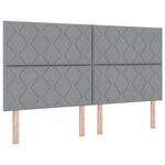 lit box spring vidaXL avec matelas gris clair 180x200 cm en tissu