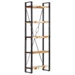 vidaXL Bibliothèque 5 niveaux 60x30x180 cm Bois solide de récupération