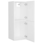 vidaXL Ensemble de meubles de salle de bain Blanc Bois d'ingénierie