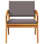 Chaises de jardin vidaXL 2 Pièces 59 5x70 5x72 5 cm en bois massif d'acacia