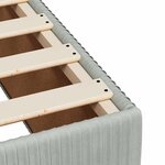 vidaXL Cadre de lit sans matelas gris clair 200x200 cm velours