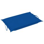 vidaXL Chaise longue de jardin avec coussin Bois d'acacia solide