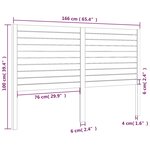 vidaXL Tête de lit 166x4x100 cm Bois massif de pin