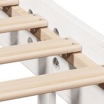 vidaXL Cadre de lit sans matelas blanc 90x190 cm bois de pin massif