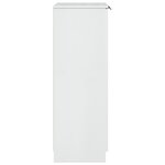 vidaXL Meuble chaussures Blanc brillant 59x35x100 cm Bois d'ingénierie