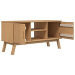 vidaXL Meuble TV OLDEN marron 114x43x57 cm bois de pin massif