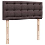 vidaXL Sommier à lattes de lit avec matelas Marron foncé 120x200 cm