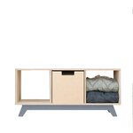Meuble de rangement NABOSKY gris 1x3