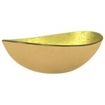 vidaXL Lavabo Verre trempé 54 5x35x15 5 cm Doré