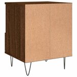 vidaXL Tables de chevet 2 Pièces chêne marron 40x35x50 cm bois ingénierie