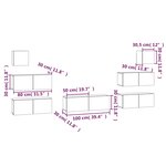 vidaXL Ensemble de meubles TV 7 Pièces Chêne sonoma Bois d'ingénierie