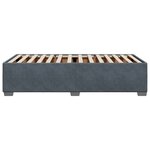 vidaXL Cadre de lit sans matelas gris foncé 100x200 cm velours