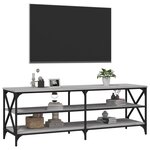 vidaXL Meuble TV sonoma gris 140x40x50 cm bois d'ingénierie