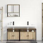 vidaXL Armoire de lavabo en chêne Sonoma 80x30x60 cm en bois d'ingénierie