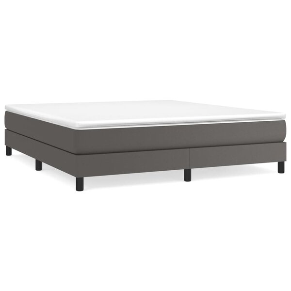 vidaXL Cadre de lit sans matelas gris 160x200 cm similicuir
