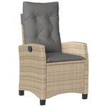 vidaXL Ensemble à manger de jardin et coussins 3 Pièces mélange beige