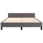 vidaXL Cadre de lit sans matelas gris 140x190 cm similicuir