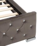 vidaXL Cadre de lit sans matelas gris tissu 120x200 cm