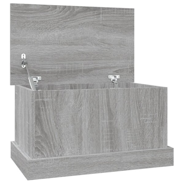 vidaXL Boîte de rangement sonoma gris 50x30x28 cm bois d'ingénierie