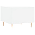 vidaXL Table basse blanc 50x50x40 cm bois d'ingénierie