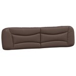 vidaXL Cadre de lit avec LED sans matelas marron 200x200 cm