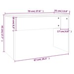 vidaXL Ensemble de coiffeuse noir 86 5x35x136 cm