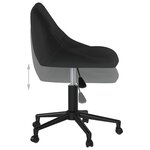 vidaXL Chaises pivotantes à manger lot de 2 noir velours