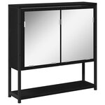 vidaXL Ensemble de meubles de salle de bain 3 pièces Chêne noir Bois d'ingénierie