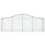 vidaXL Paniers à gabions arqués 6 Pièces 200x50x60/80 cm Fer galvanisé