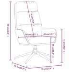 vidaXL Chaise de relaxation Bleu Tissu
