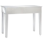 vidaXL Table console miroir MDF et verre 106 5 x 38 x 76 5 cm