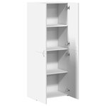 vidaXL Armoire de classement blanc 60x32x153 cm bois d'ingénierie