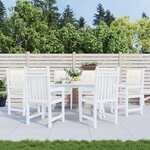 vidaXL Coussins de chaise à dossier bas lot de 6 crème mélangé tissu