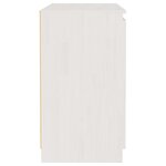vidaXL Armoire latérale blanc 60x36x65 cm bois de pin massif