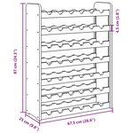 vidaXL Casier à vin 67 5x25x87 cm Bois de pin massif
