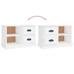 vidaXL Meuble TV blanc 73x35 5x47 5 cm bois d'ingénierie