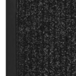 vidaXL Paillasson rayé Anthracite 80x120 cm