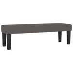 vidaXL Sommier à lattes de lit avec matelas Gris 180x200 cm Similicuir