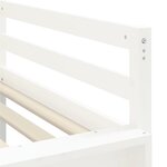 vidaXL Lit mezzanine enfants et tunnel blanc/noir 80x200cm pin massif