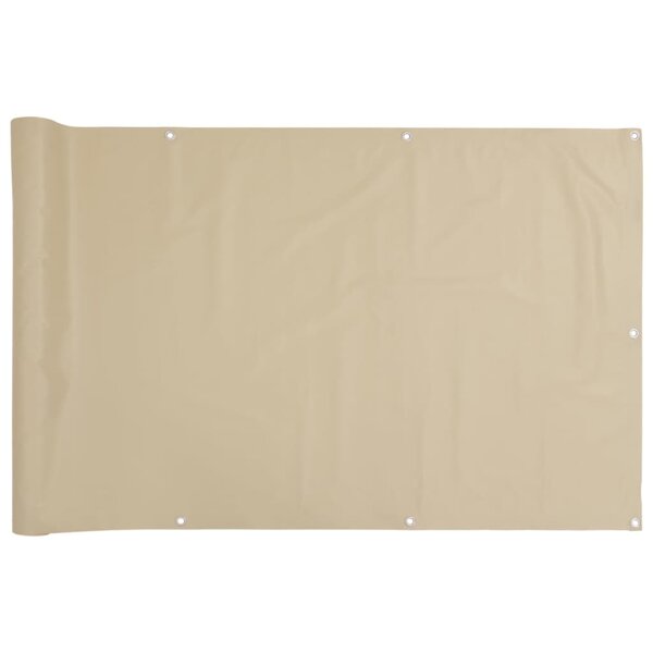 vidaXL Écran de balcon Beige 120x600 cm Tissu Oxford