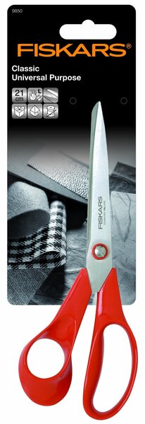 Ciseaux Classic Universels gauchers 21 cm à lames auto affutantes, inoxydables FISKARS