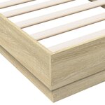 vidaXL Cadre de lit sans matelas avec lumières LED 90x190 cm