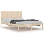 vidaXL Cadre de lit Bois de pin massif 200x200 cm