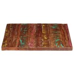vidaXL Dessus de table 100x80x3 8cm rectangulaire bois massif récupéré