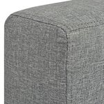 vidaXL Fauteuil Gris clair Tissu