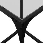 vidaXL Tables basses avec dessus en verre transparent 2 Pièces acier